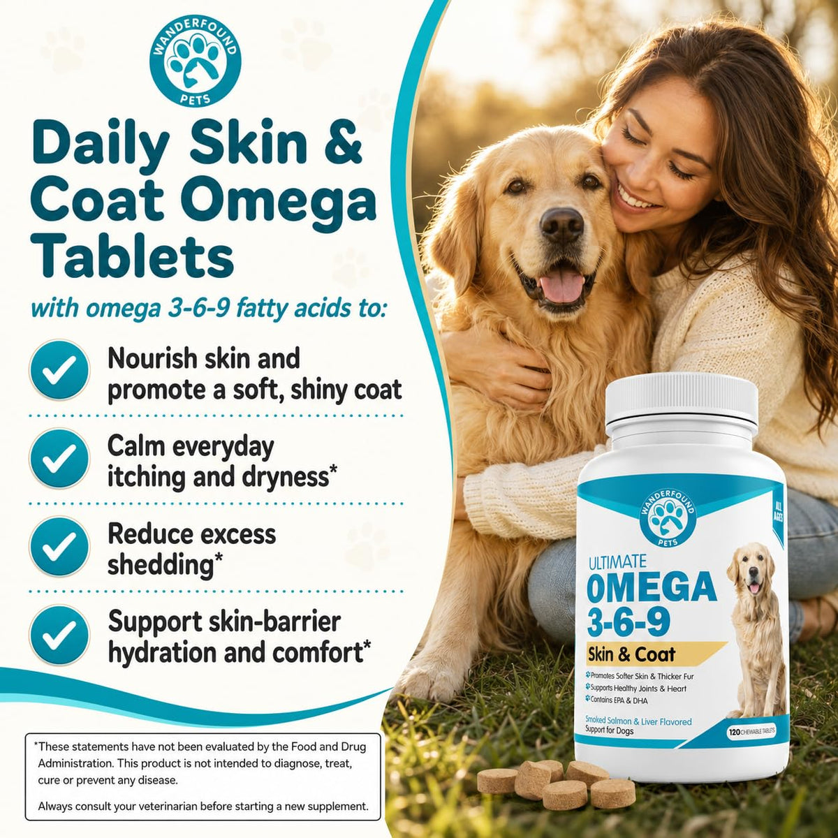 Omega 3-6-9 Fish Oil Chewable Tablets A5733
