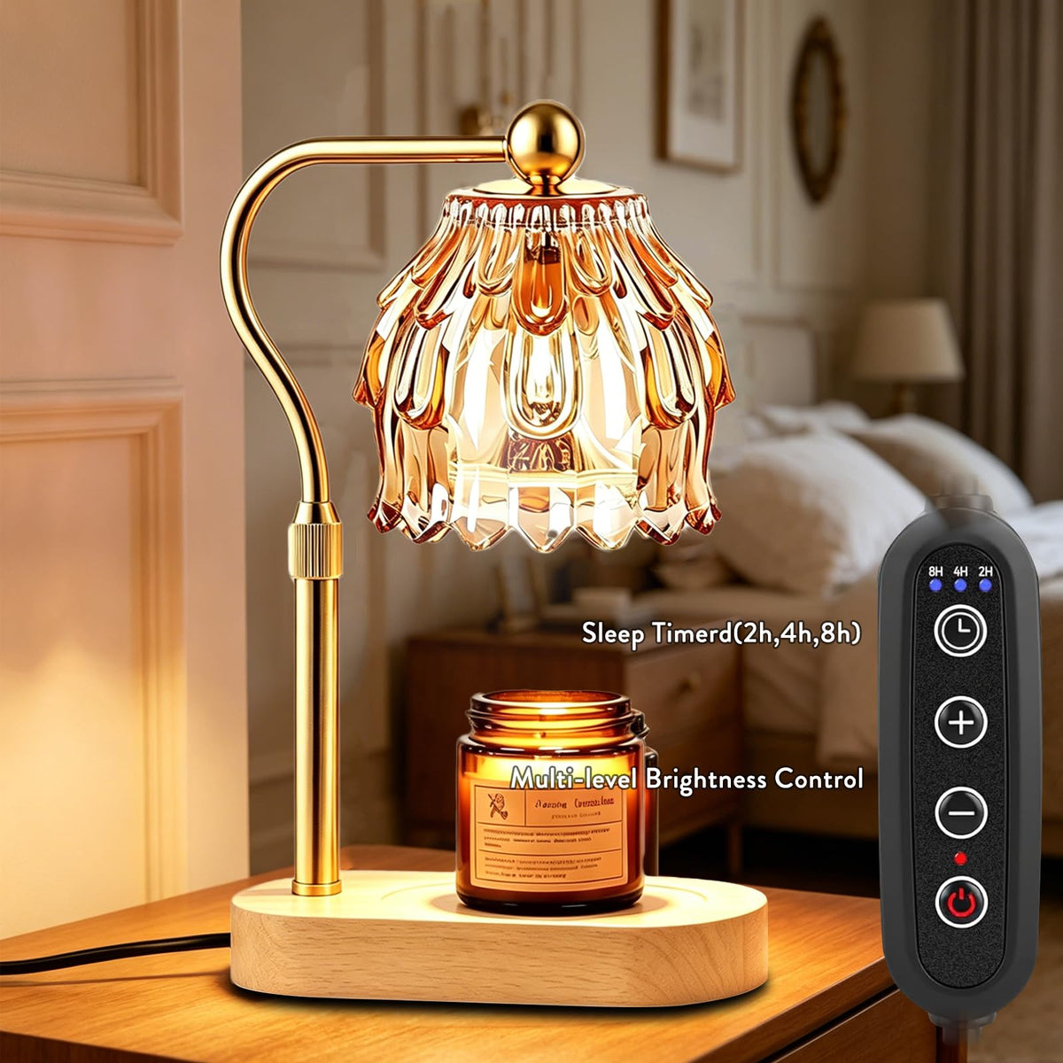 Candle Warmer Lamp with Timer J426466