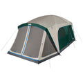 Camping Tent with Rainfly & Screened Porch, Weatherproof Family Tent Fits 4 Queen-Sized Airbeds P952