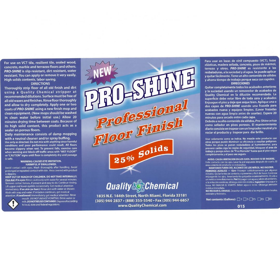 Wet-Look Floor Finish Wax 128 oz P838698