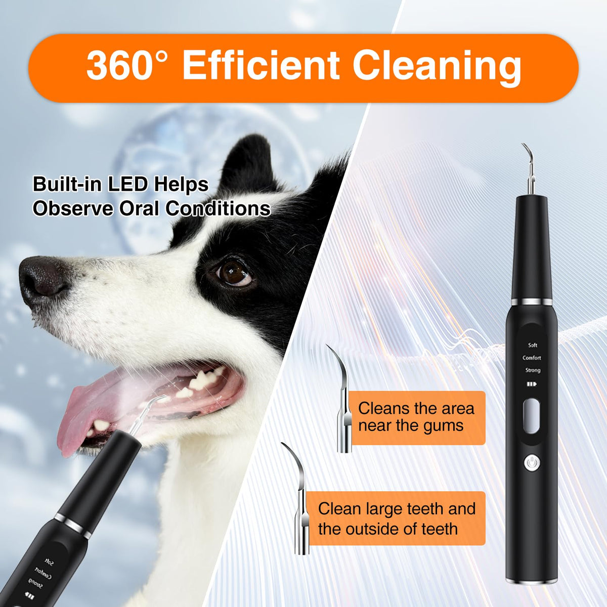 Ultrasonic Dog Plaque Remover with LED Light Q27615