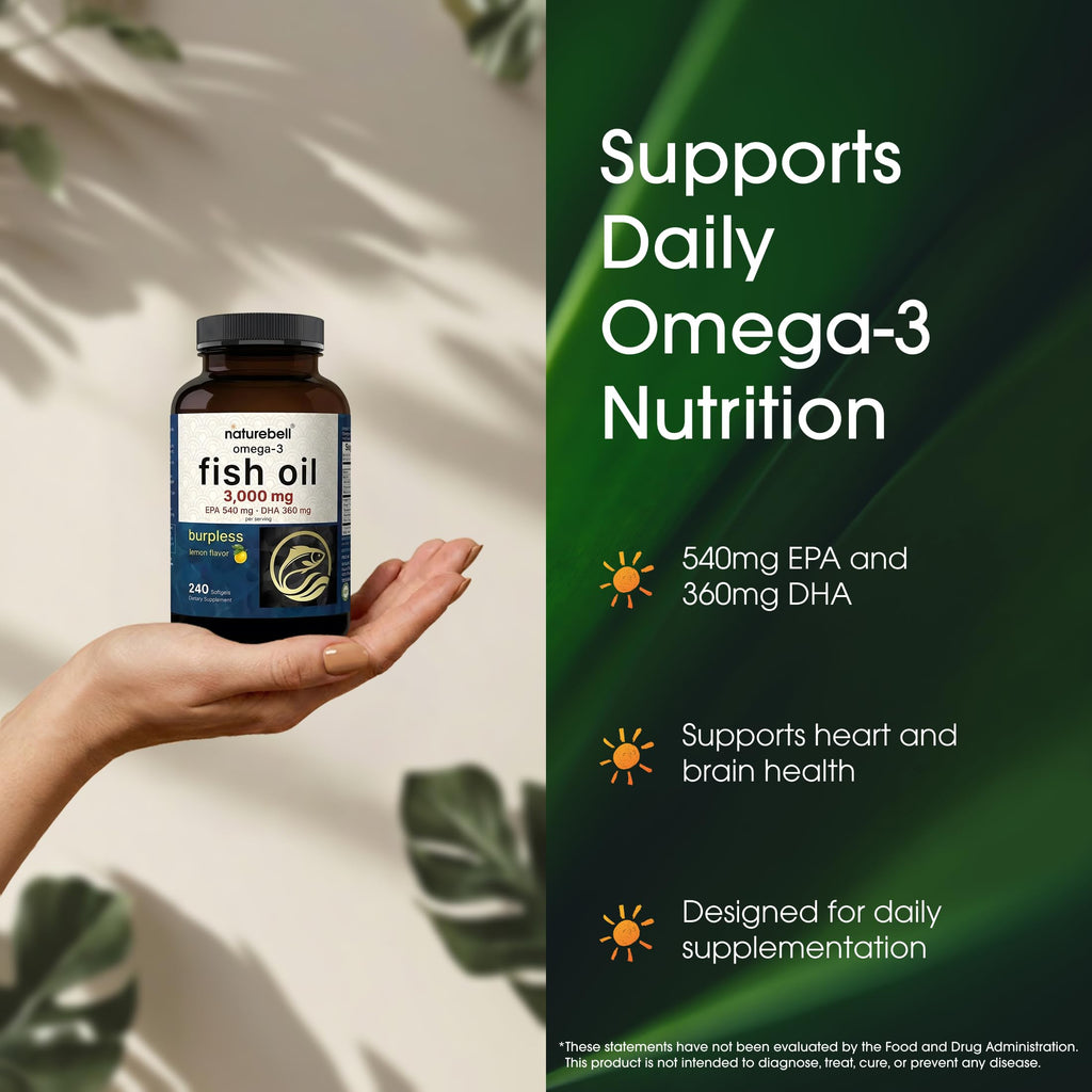 Omega-3 Fish Oil 3,000mg 240 Softgels O3031