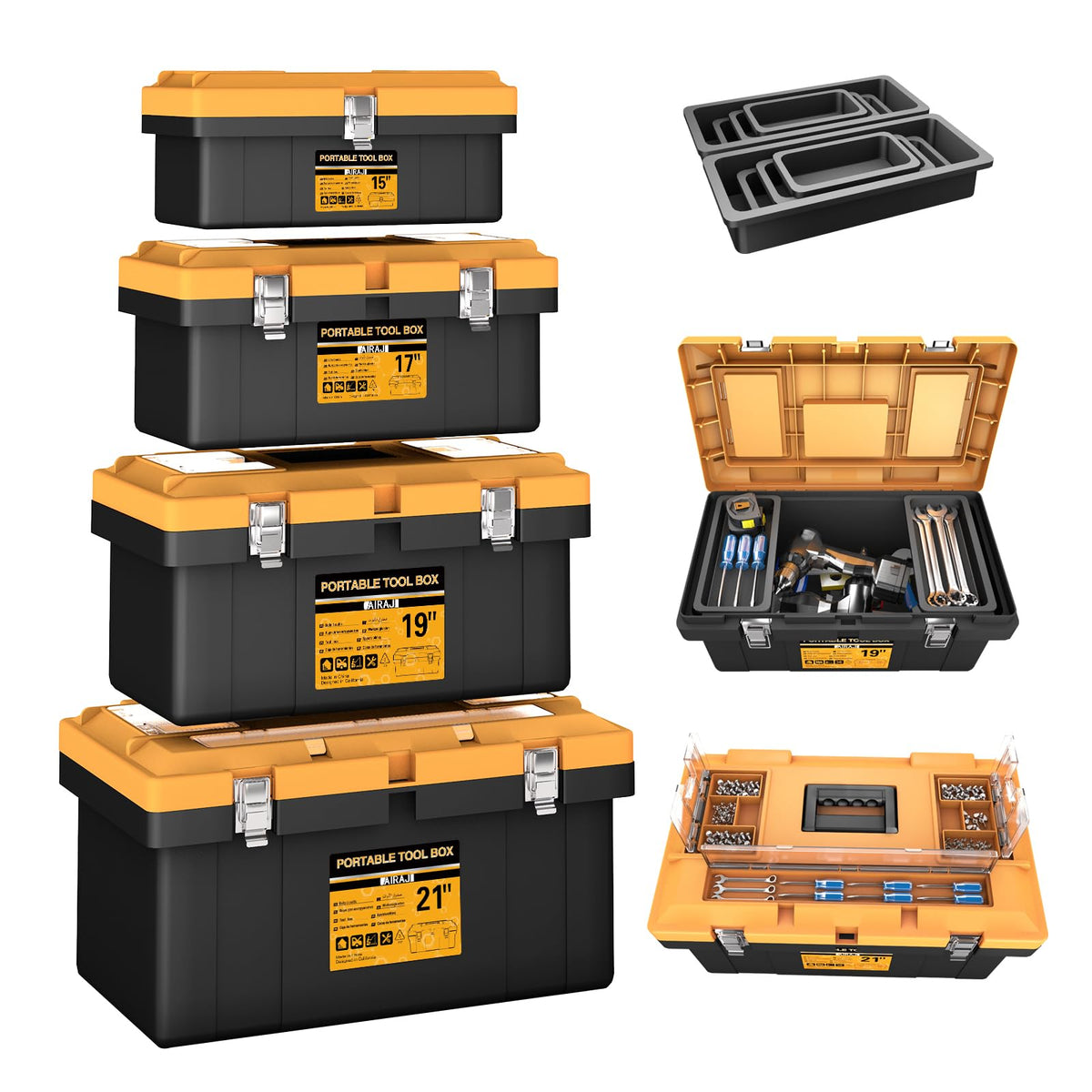 4 In 1 Portable Tool Box Set A9899