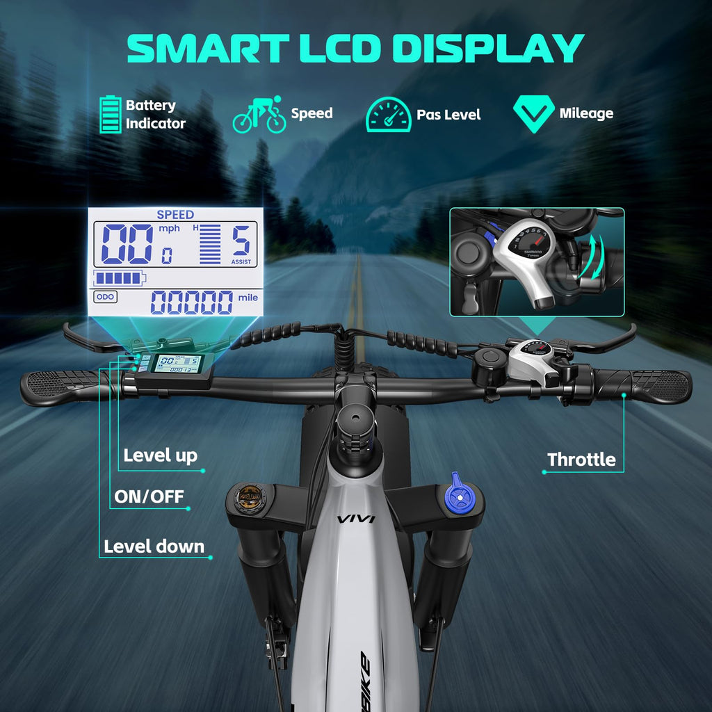 Electric Bike 26 x 4.0 Fat Tire 1500W Peak Motor Z89062