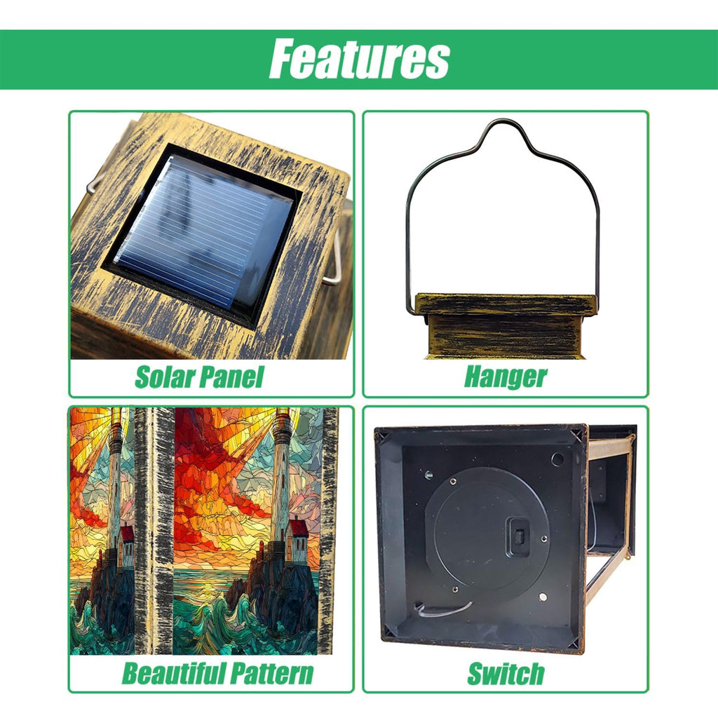 Waterproof Solar Powered Hanging Lantern U30020