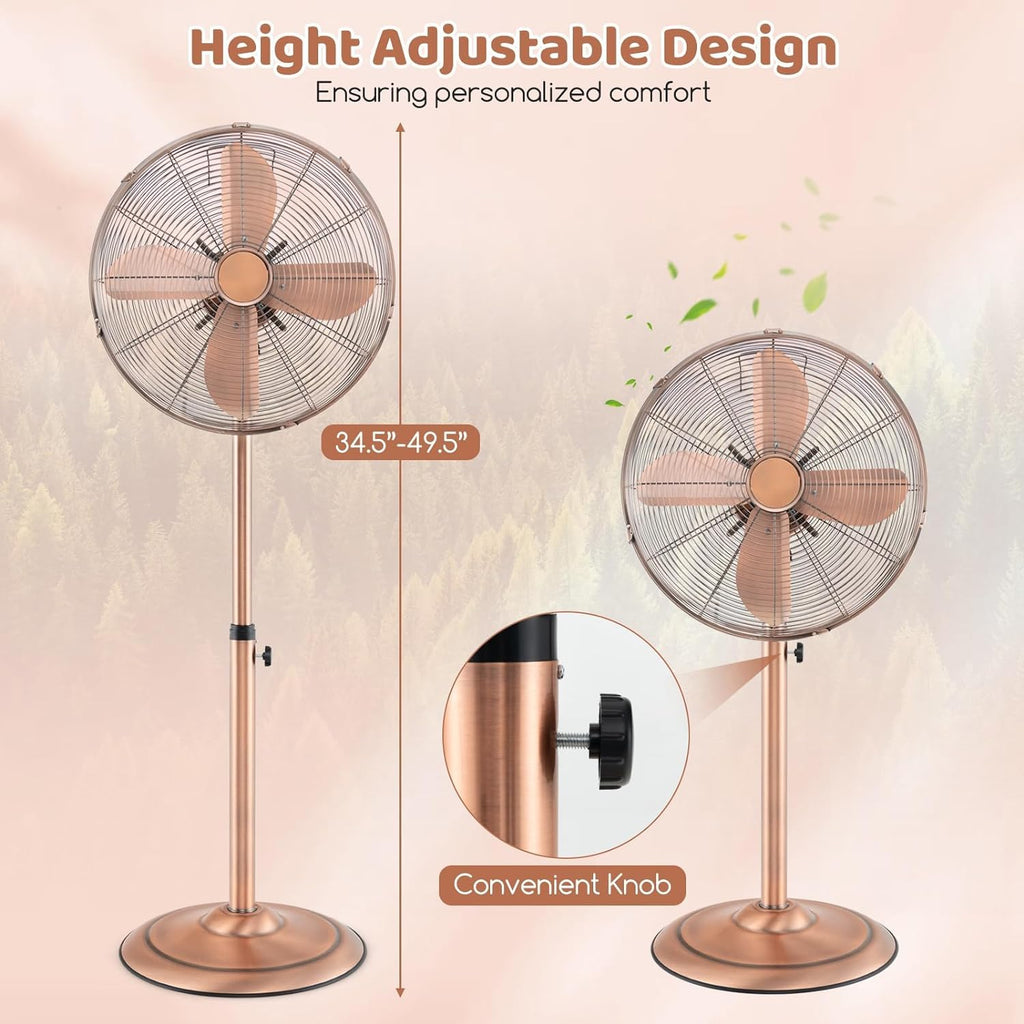 16'' Oscillating Pedestal Fan with 3 Speed Z600