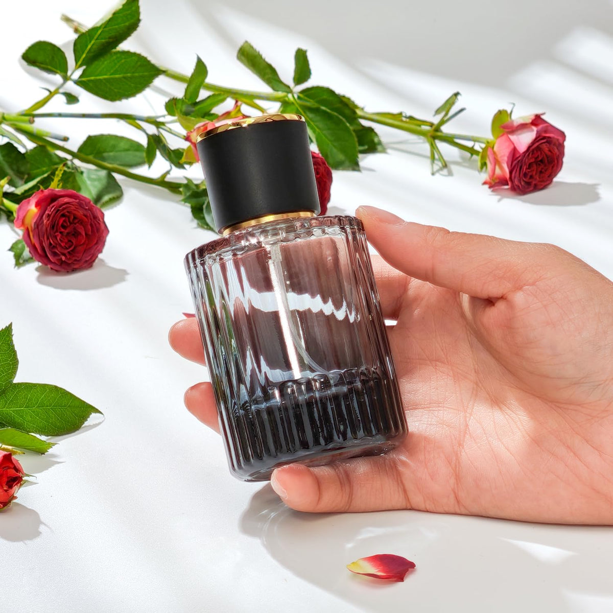 50ml Glass Spray Perfume Bottle Black N800