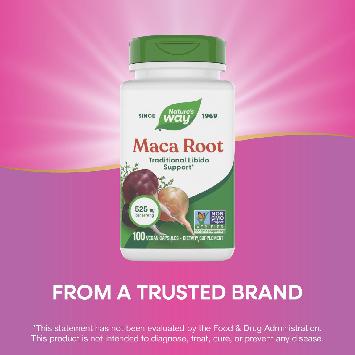 Maca Root Capsules Vegan 100 ct O878907