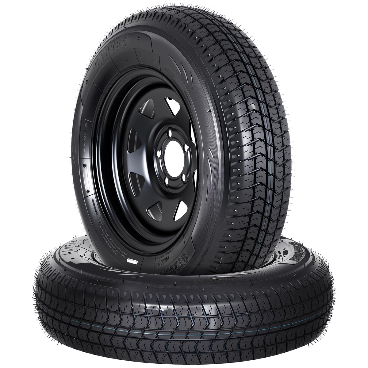 2-Pack ST205/75D15 Trailer Tires and 15" Rims C650228