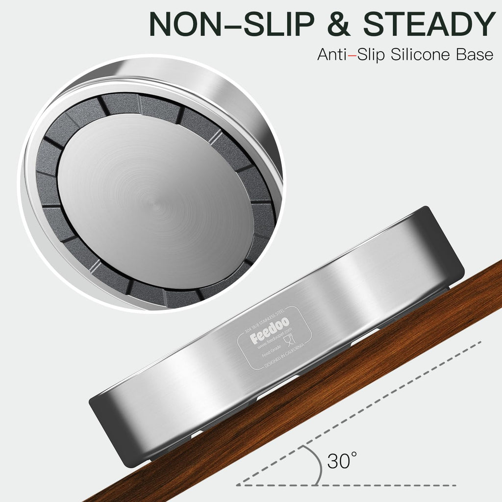 Slow Feeder Dog Bowl 304 Stainless Steel Non-Slip C27617