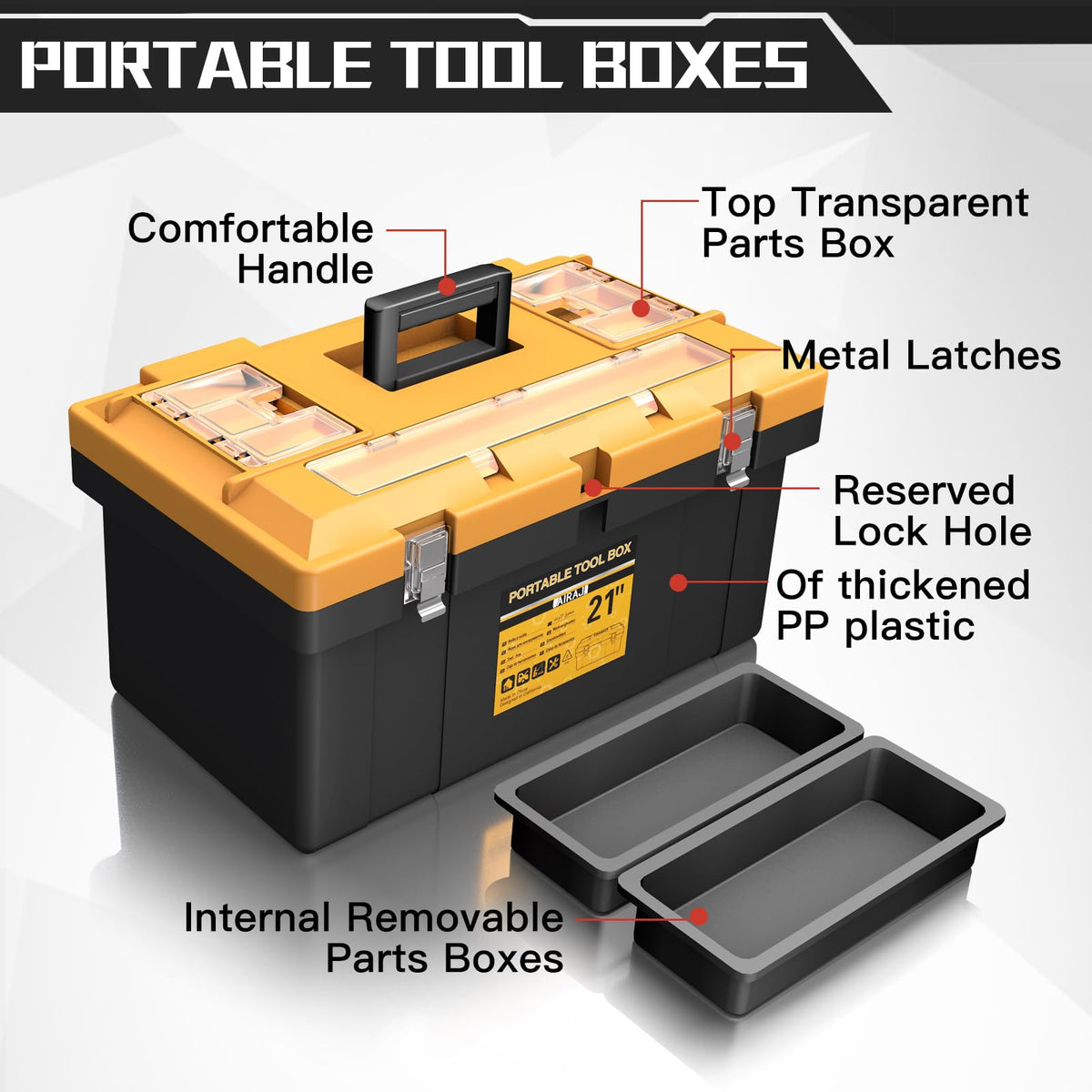 4 In 1 Portable Tool Box Set A9899