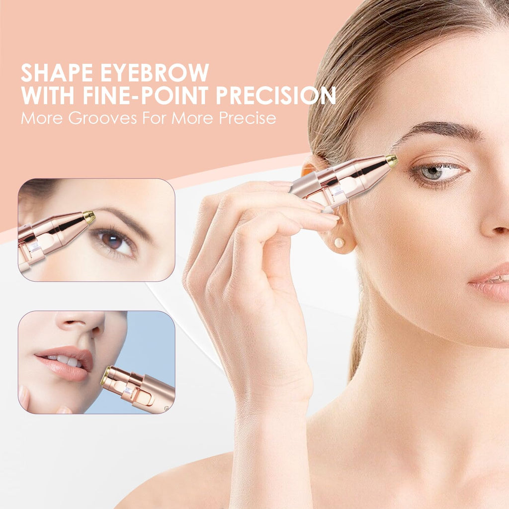 2 in1 Eyebrow Facial Trimmer with Replacement Heads F483