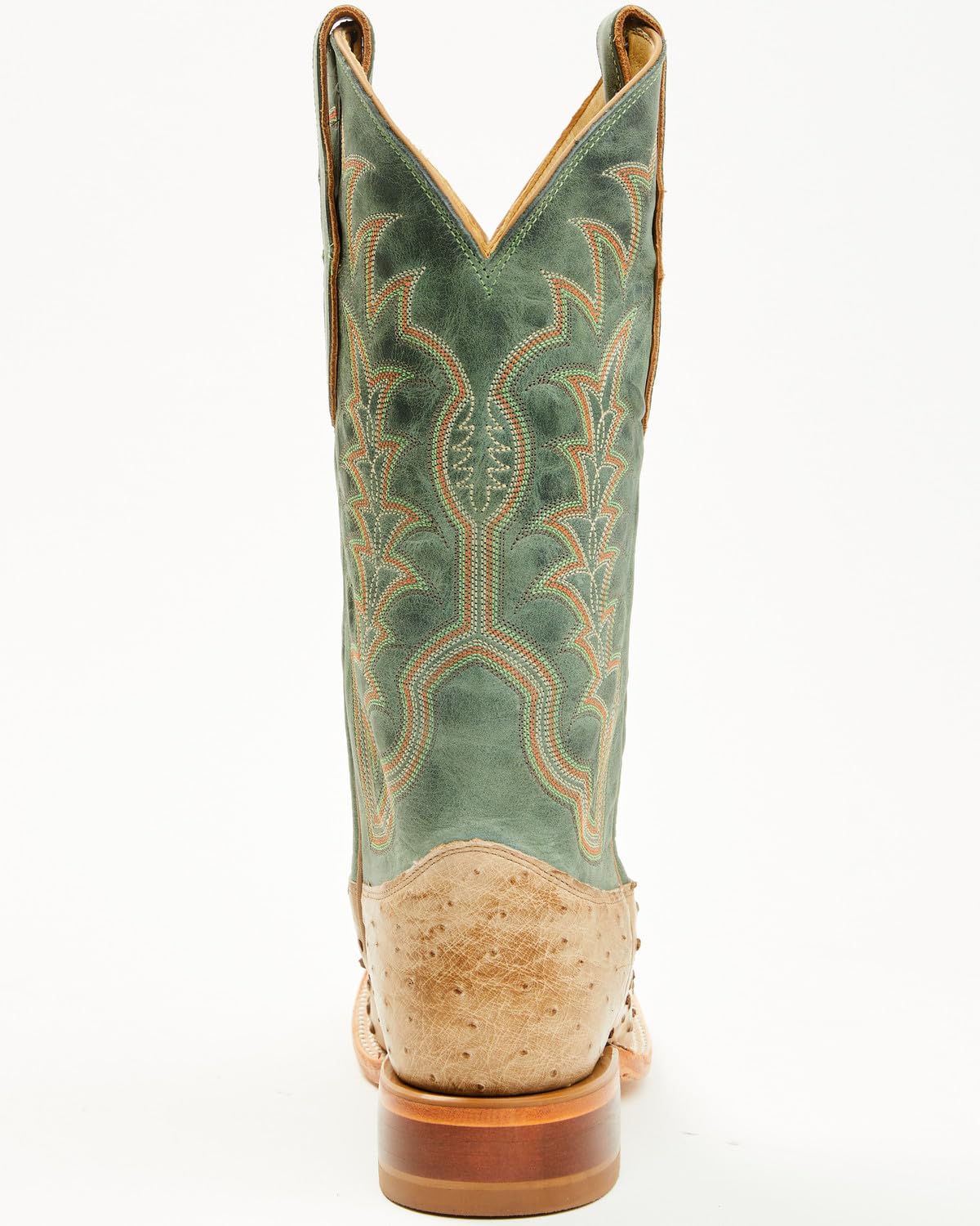 Men's Ostrich Western Boot Broad Square Toe Q4617