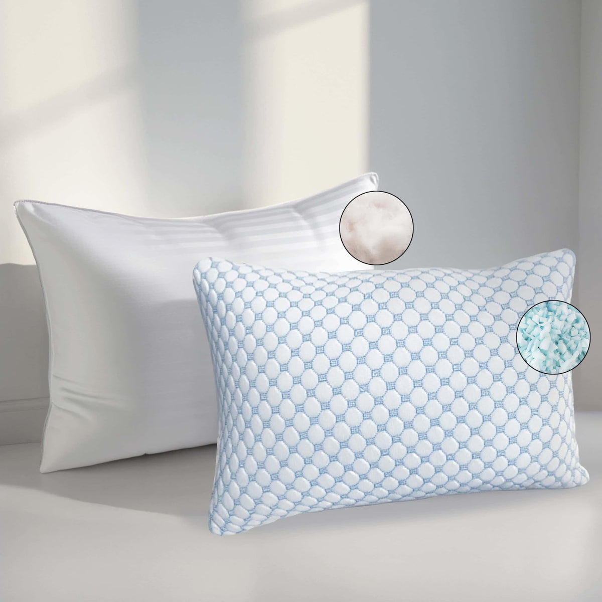 King Size Memory Foam Pillow Set of 2 G979825