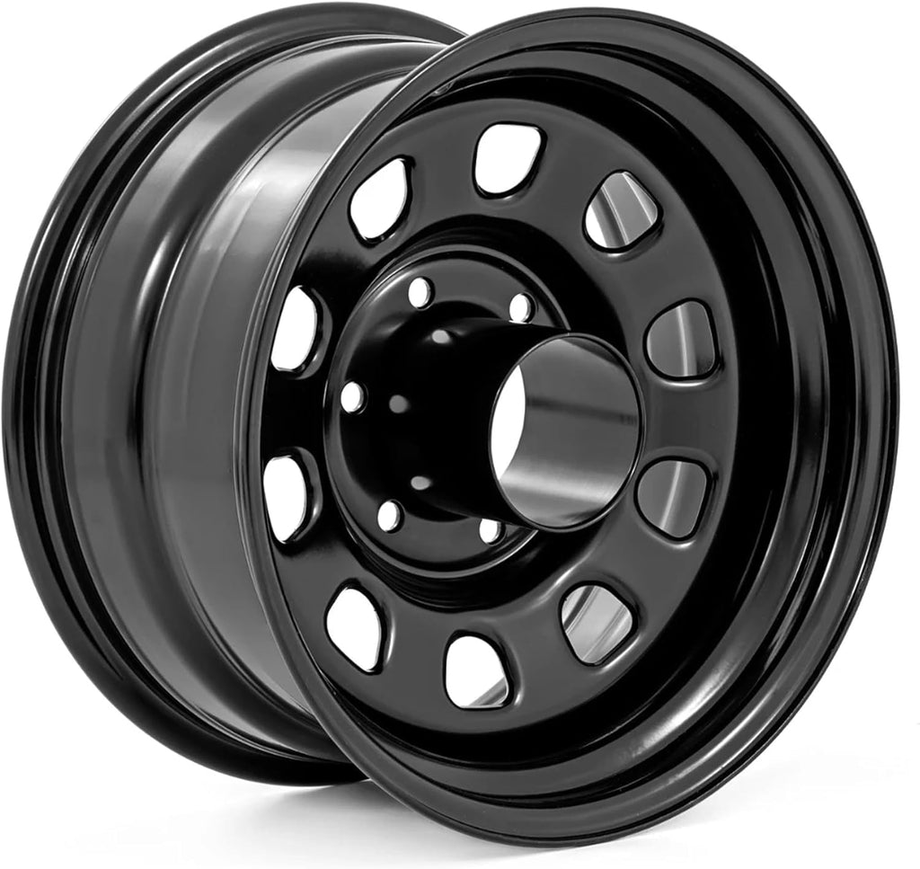 Black Steel 16x8 5x5 Bolt Pattern Wheel F925