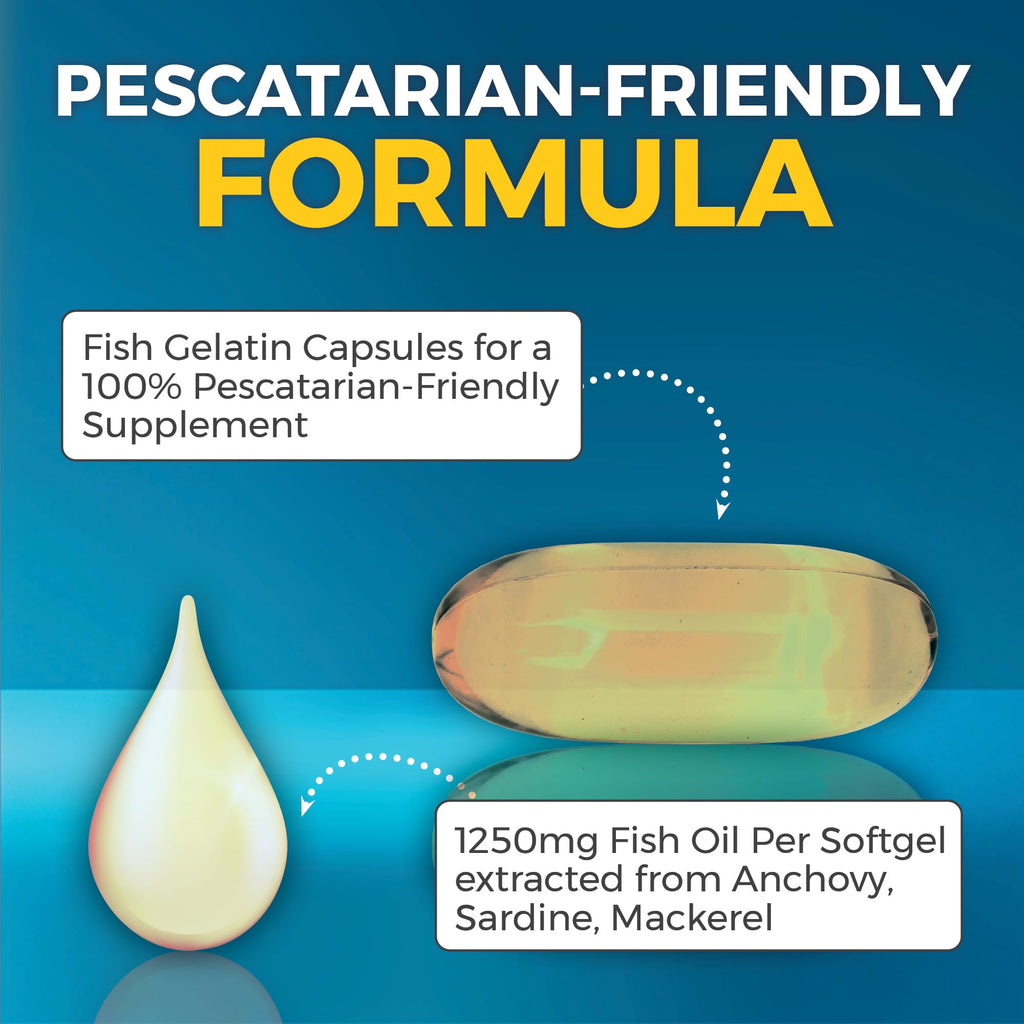 Omega 3 Fish Oil 2500 mg 90 Softgels U268476