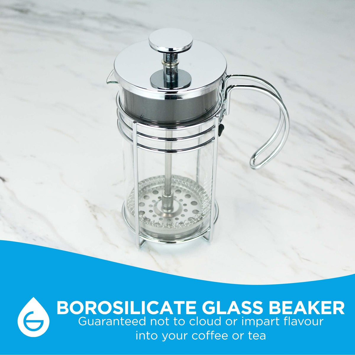 Glass French Press Coffee and Tea Maker, 11.8 oz Z3620