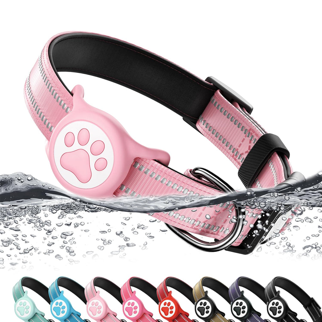 Pink IP68 Waterproof Dog Collar W513
