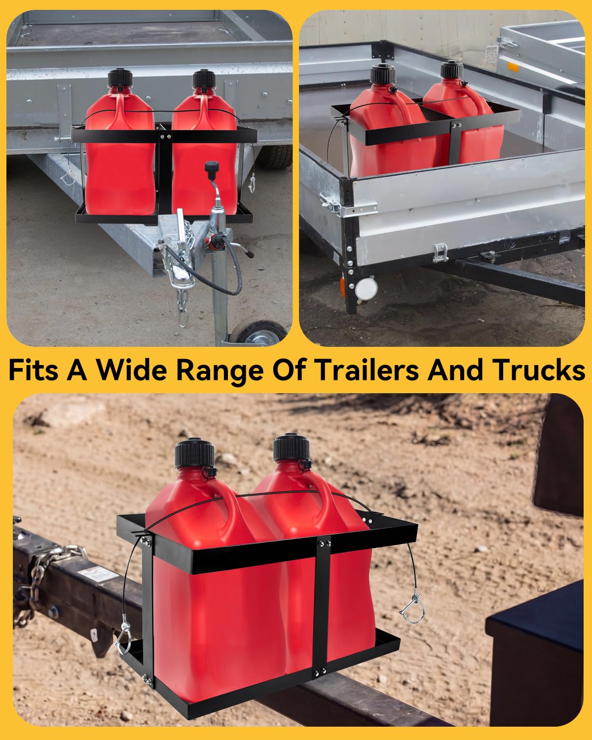 5 Gallon Gas Can Holder for Two 5 Gallon Gas Cans Y23028