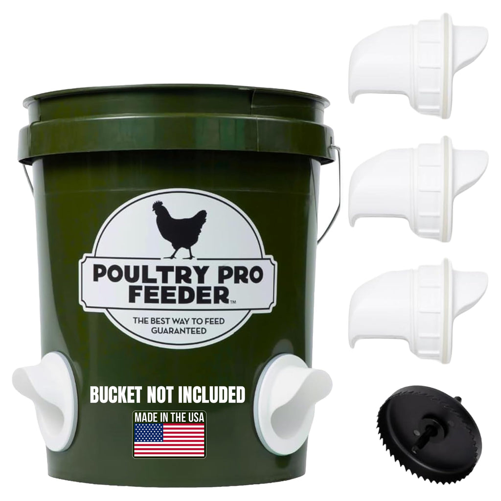 Chicken Feeder and Waterer Set with 3 Ports E57205