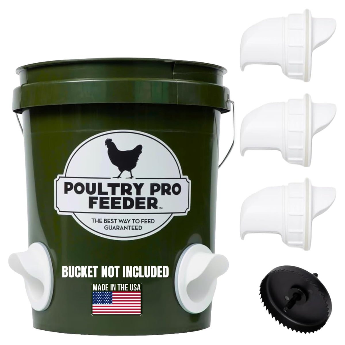 Chicken Feeder and Waterer Set with 3 Ports E57205