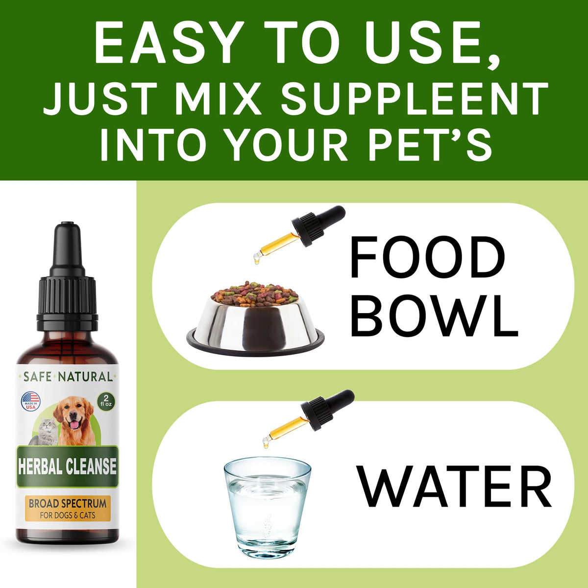 Herbal Cleanse for Cats and Dogs 2.0FlOz D9382
