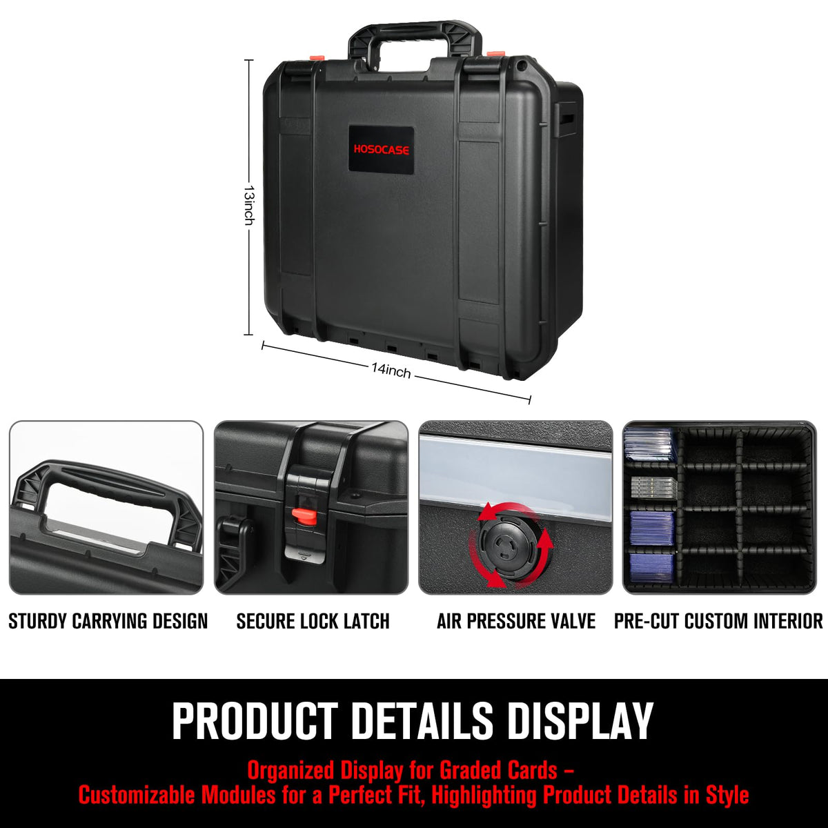 Graded Card Storage Box with 9 Dividers A7605