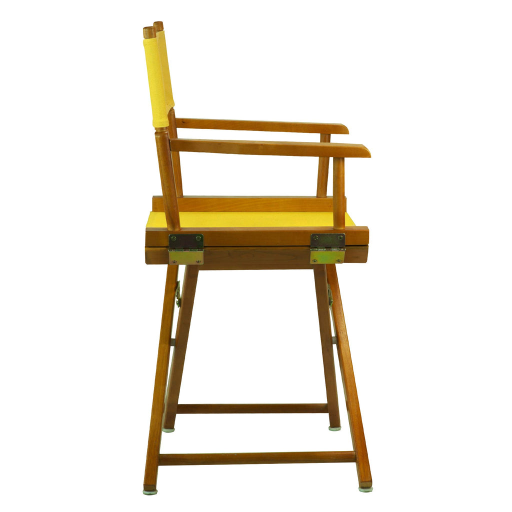 Honey Oak Frame Gold Canvas Director Chair E74356