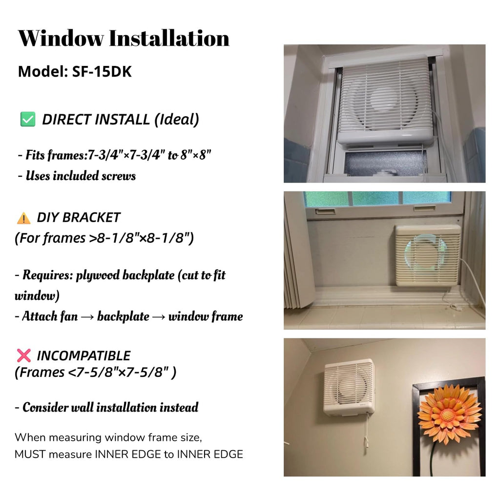 6" Reversible Window Exhaust Fan K696