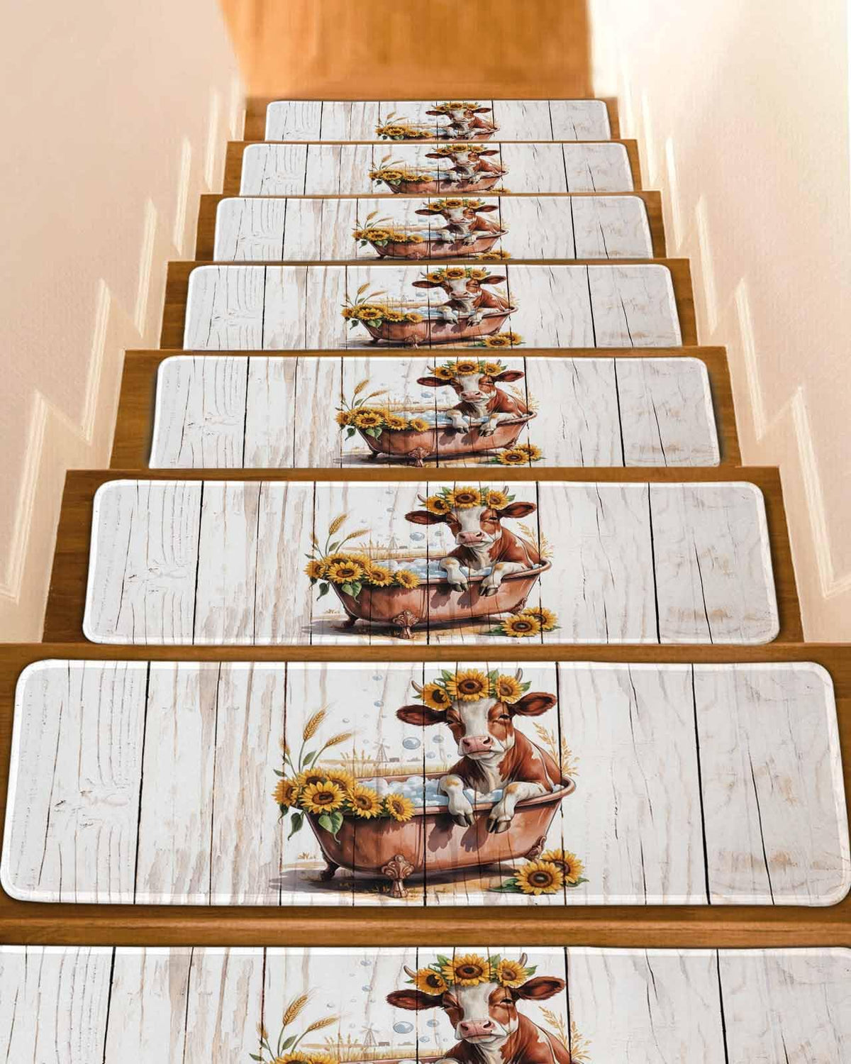 15 Pack Non Slip Carpet Stair Treads 8x30 inch W670