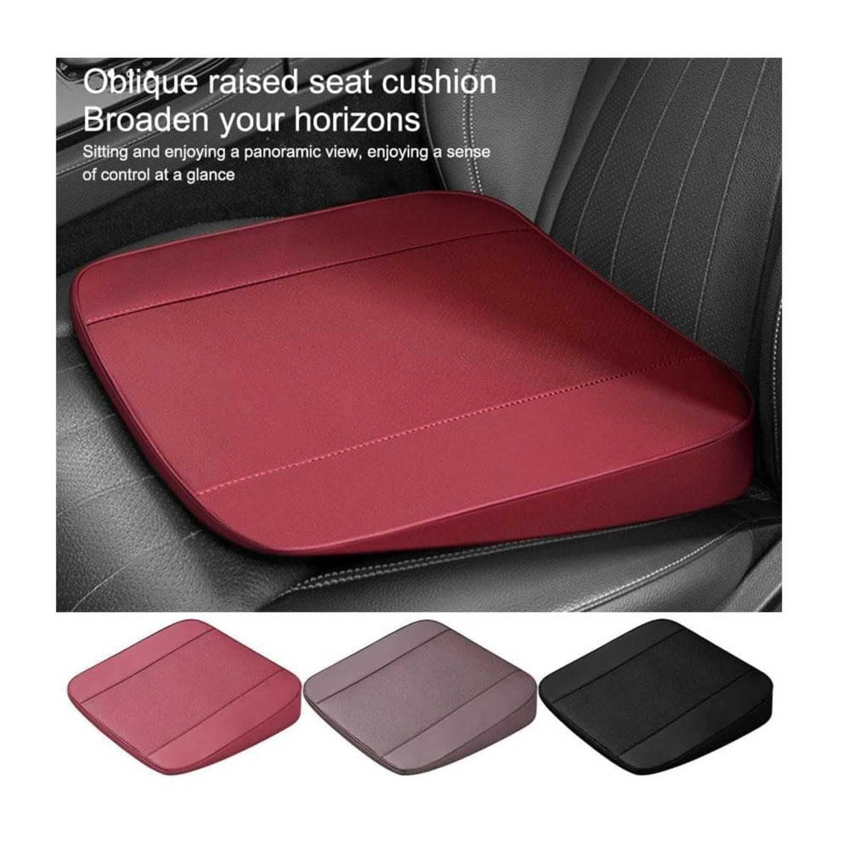 Wedge Shaped Memory Foam Car Seat Cushion I901