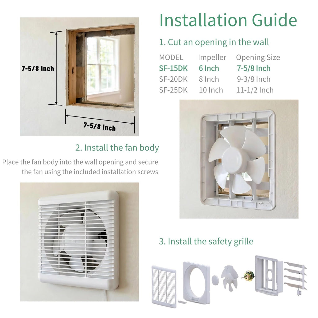 6" Reversible Window Exhaust Fan K696