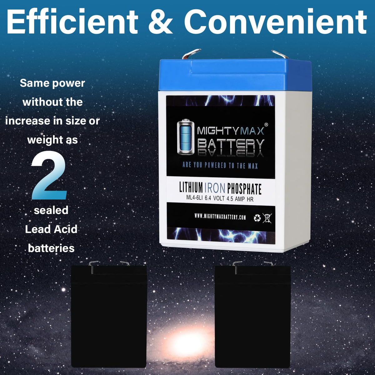 6V 4.5AH Lithium Replacement Battery T684920