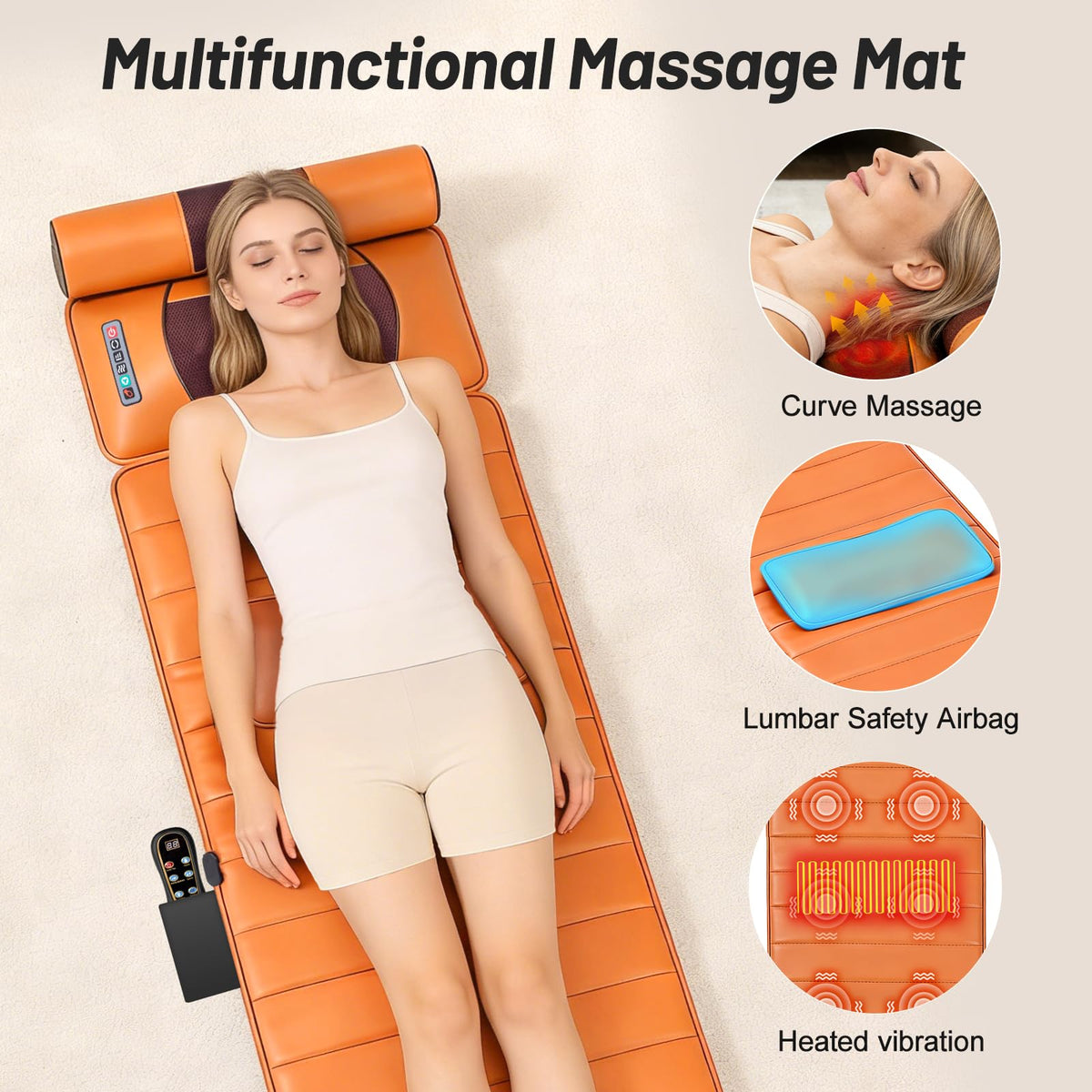 Full Body Massage Mat with Calf Vibration and Foot Massager H9584