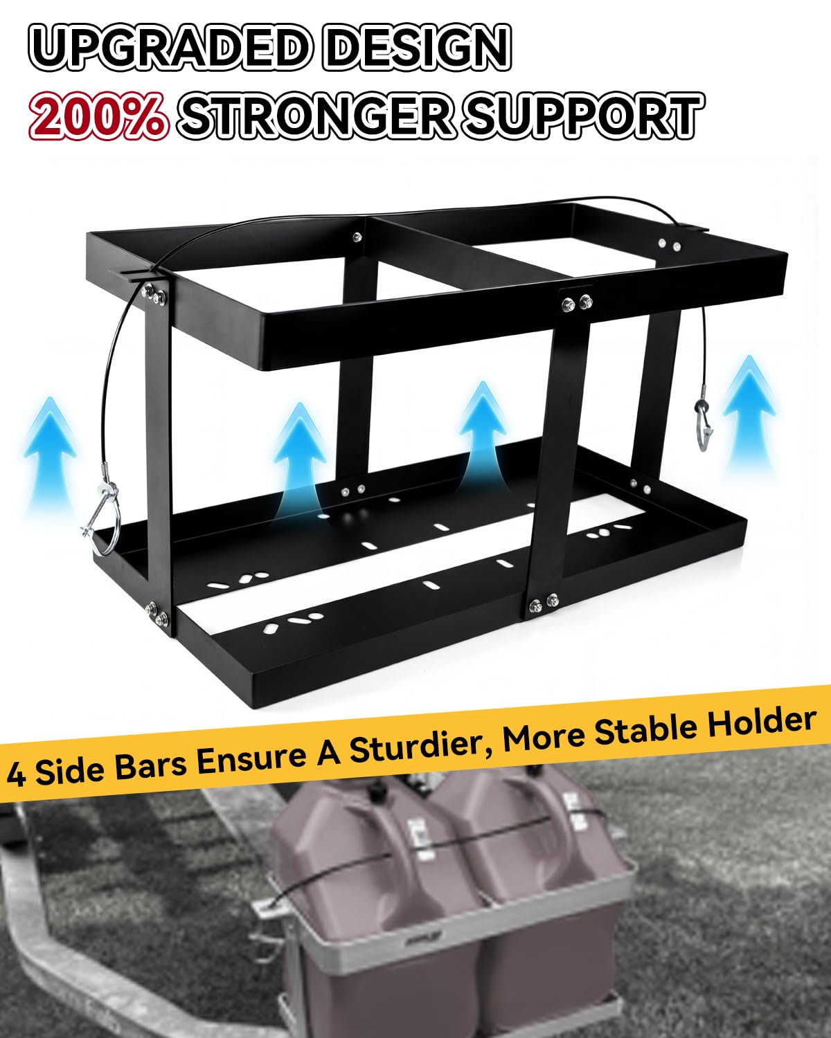 5 Gallon Gas Can Holder for Two 5 Gallon Gas Cans Y23028