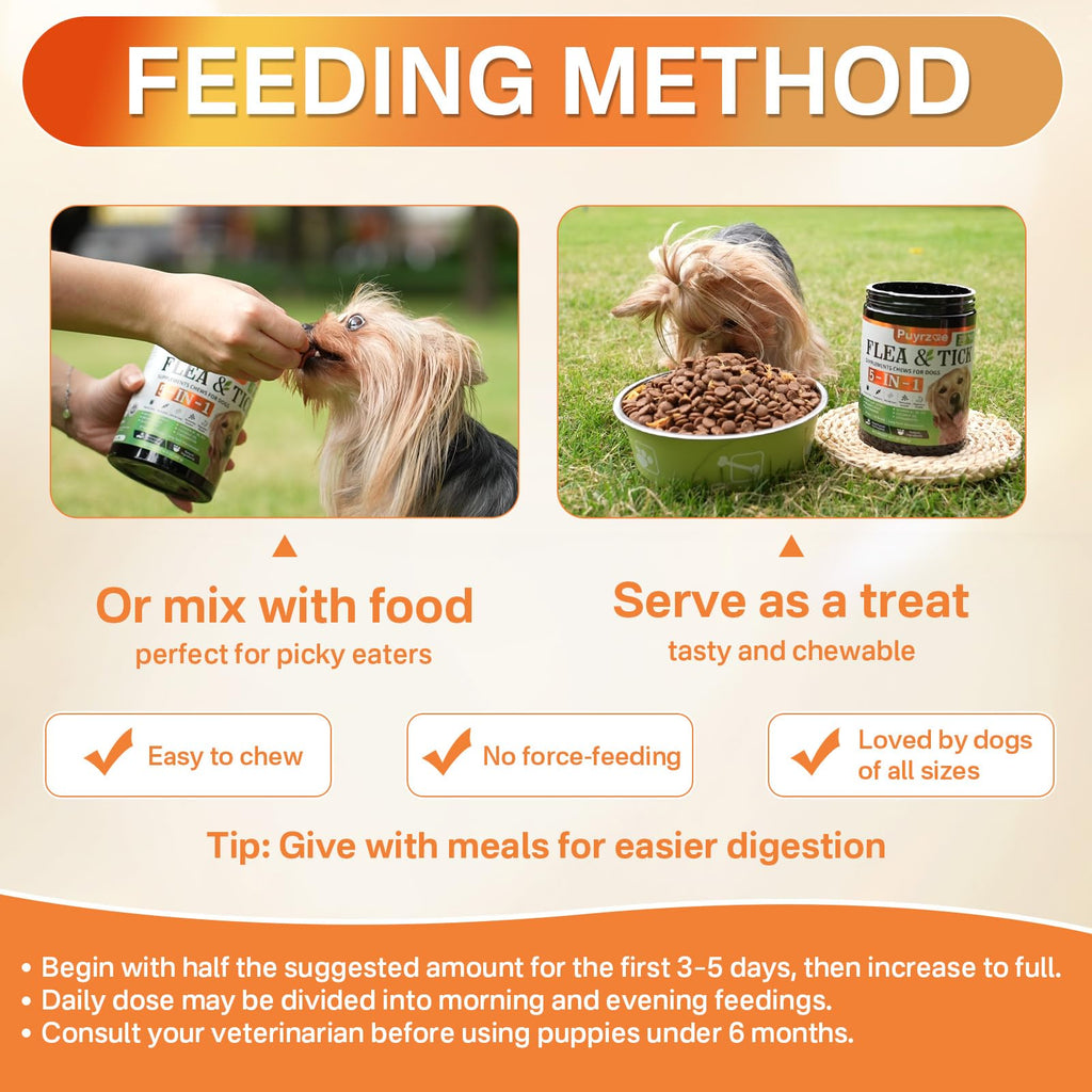 Flea and Tick Prevention for Dogs Chew V855001