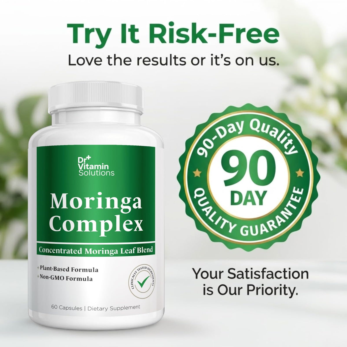 Moringa Oleifera Capsules with 20:1 Leaf Extract F43037