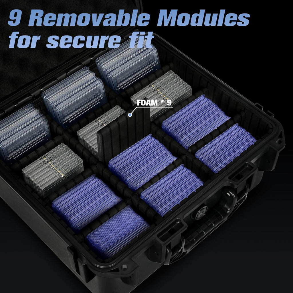 Graded Card Storage Box with 9 Dividers A7605