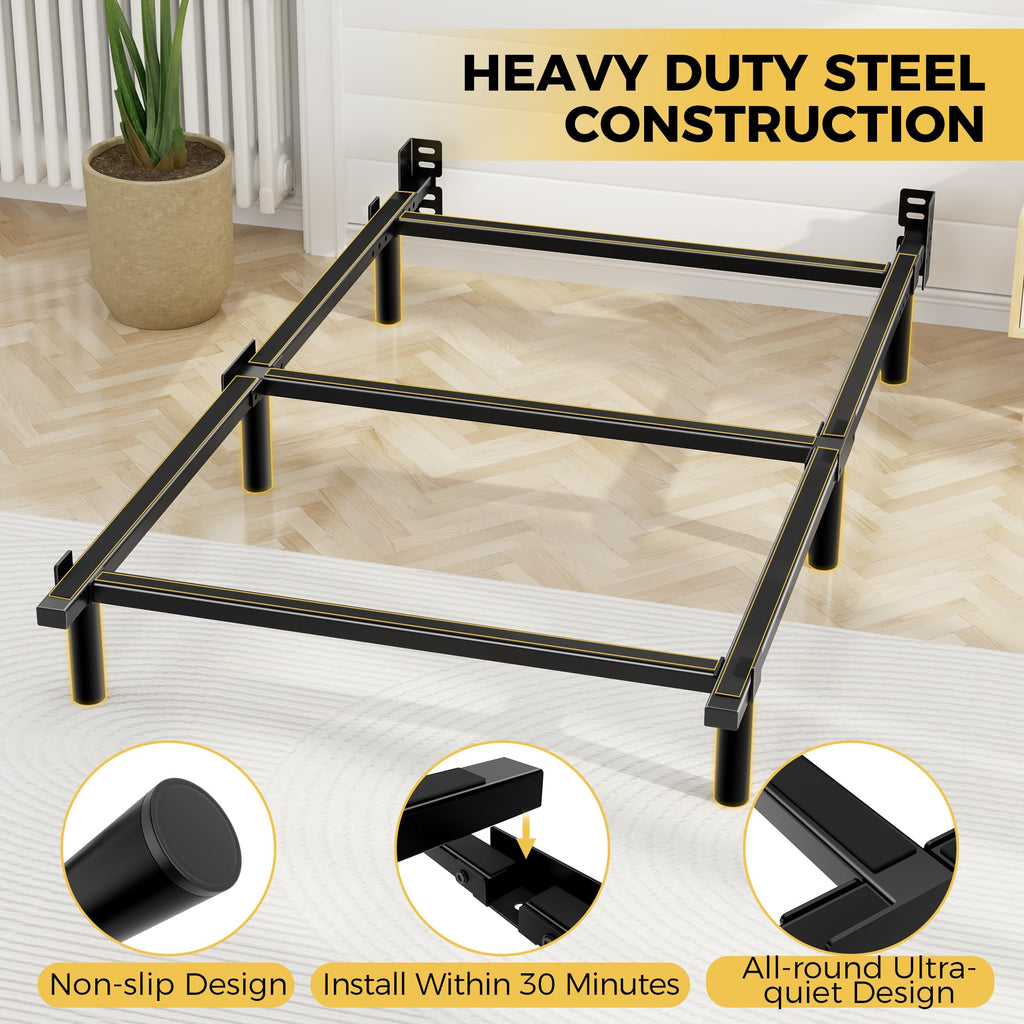 7 Inch Heavy Duty Metal Twin Bed Frame F20412