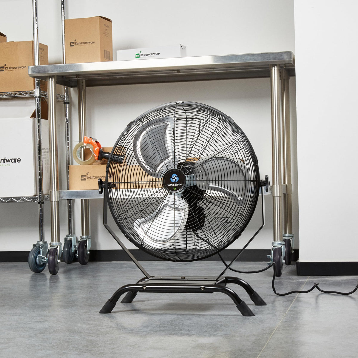 24 Inch Steel Floor and Wall-Mount Misting Fan D801