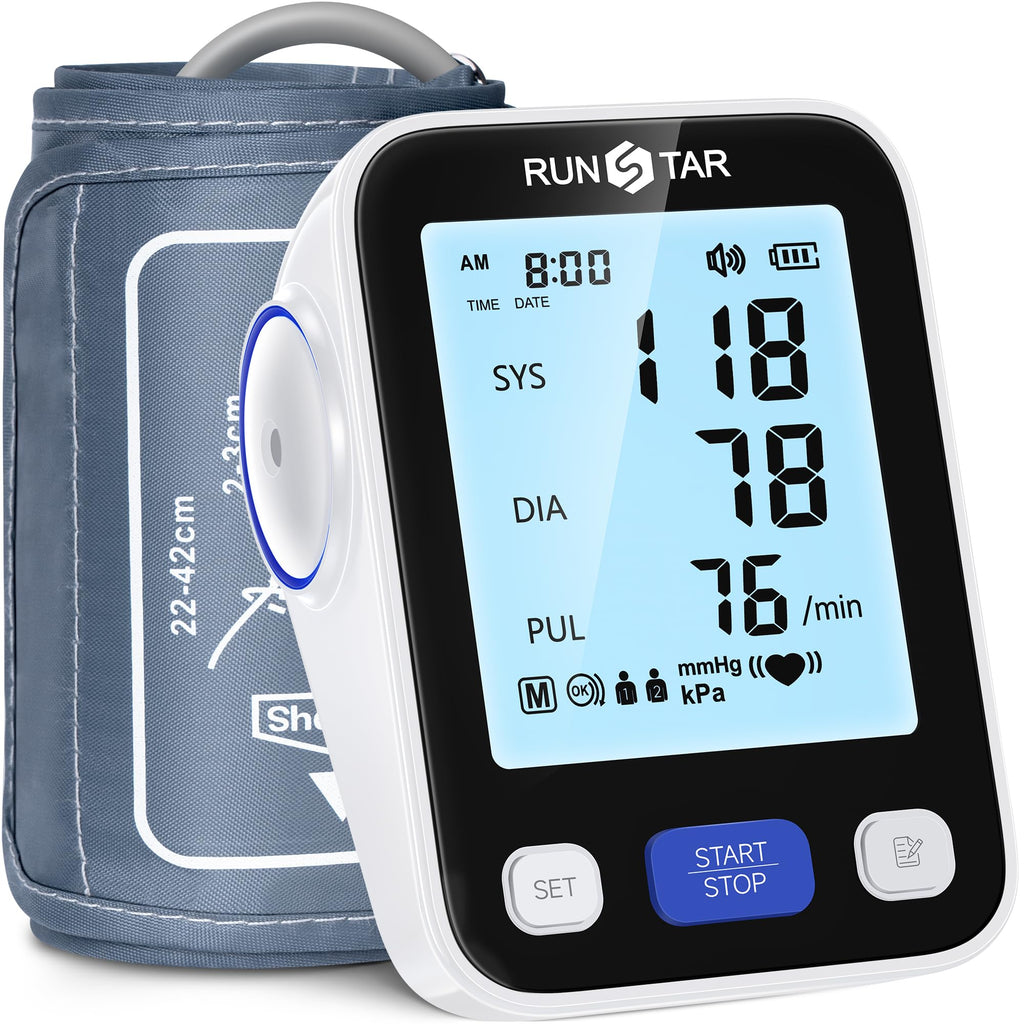 Upper Arm Blood Pressure Monitor with Wide Range Cuff Q397