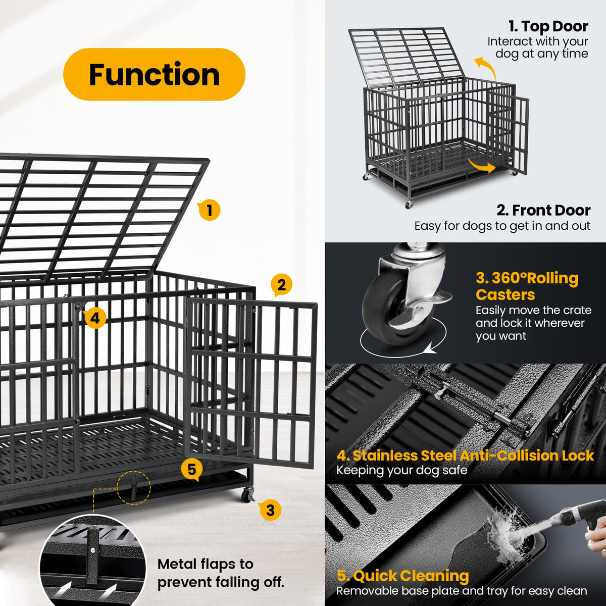 48 Inch Heavy Duty Dog Crate N696949