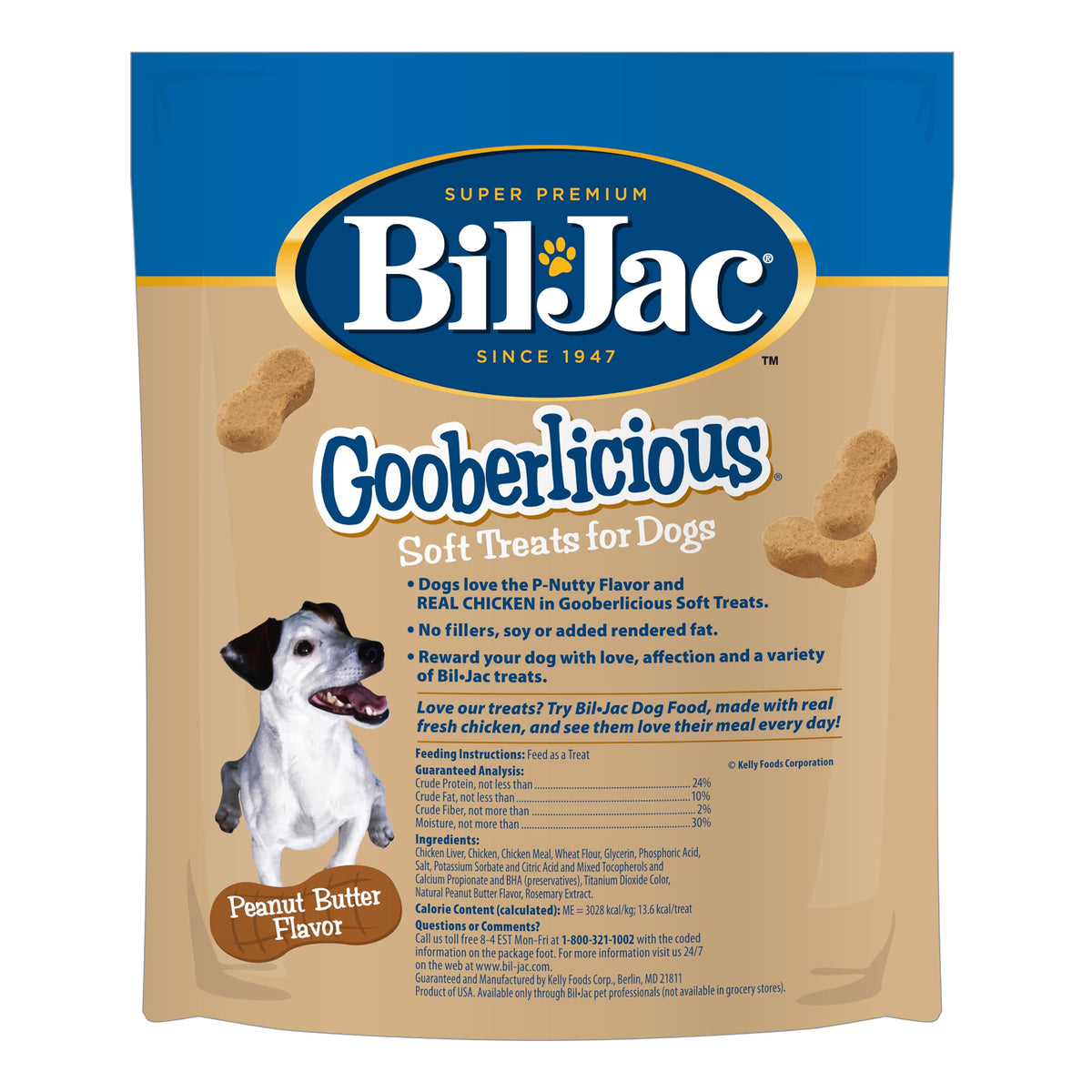 Peanut Butter Flavor Dog Treats 10oz 4-Pack K151819