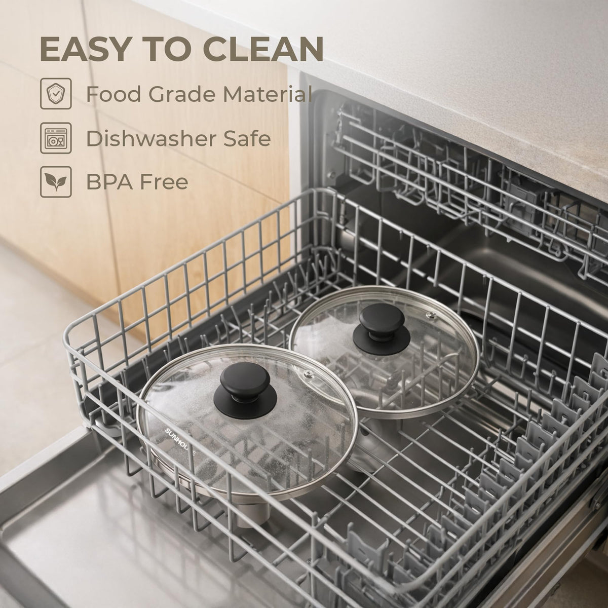10 Inch Tempered Glass Pan Lid L664