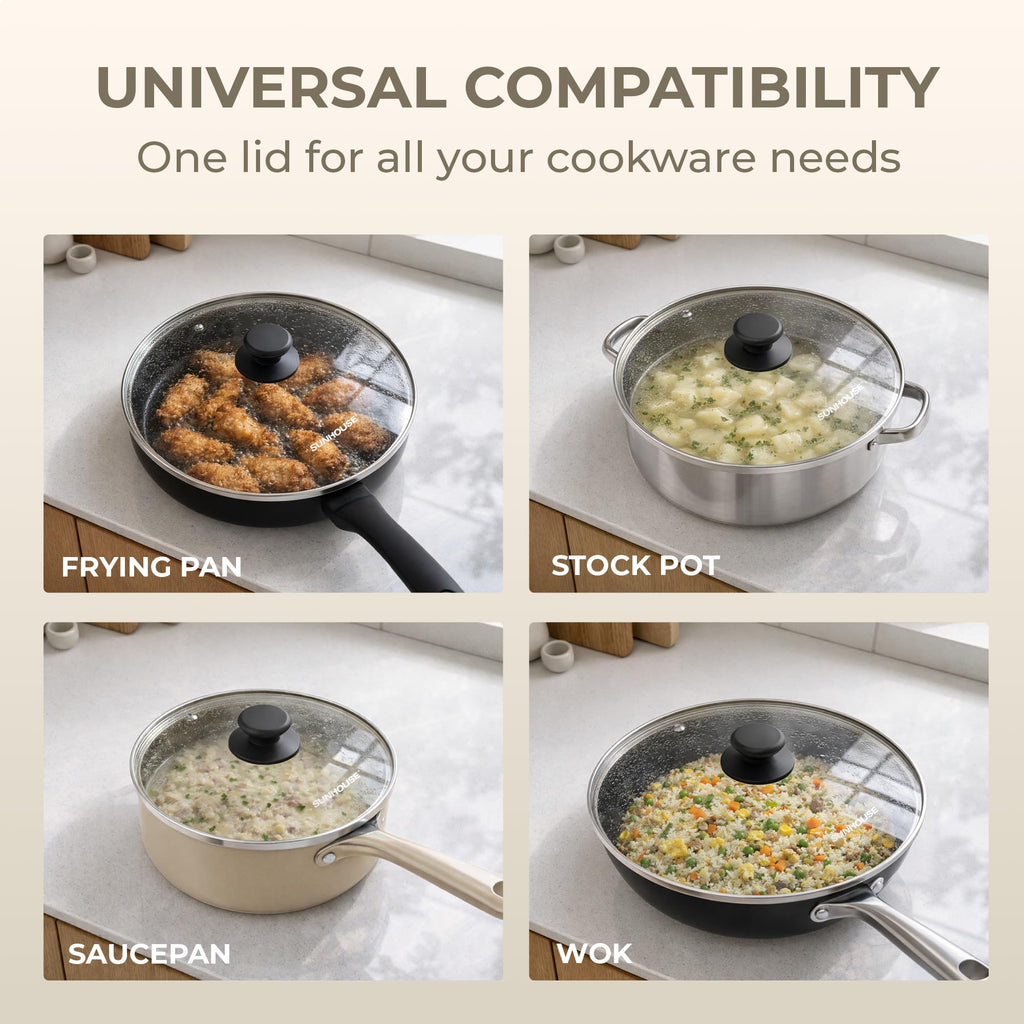 10 Inch Tempered Glass Pan Lid L664
