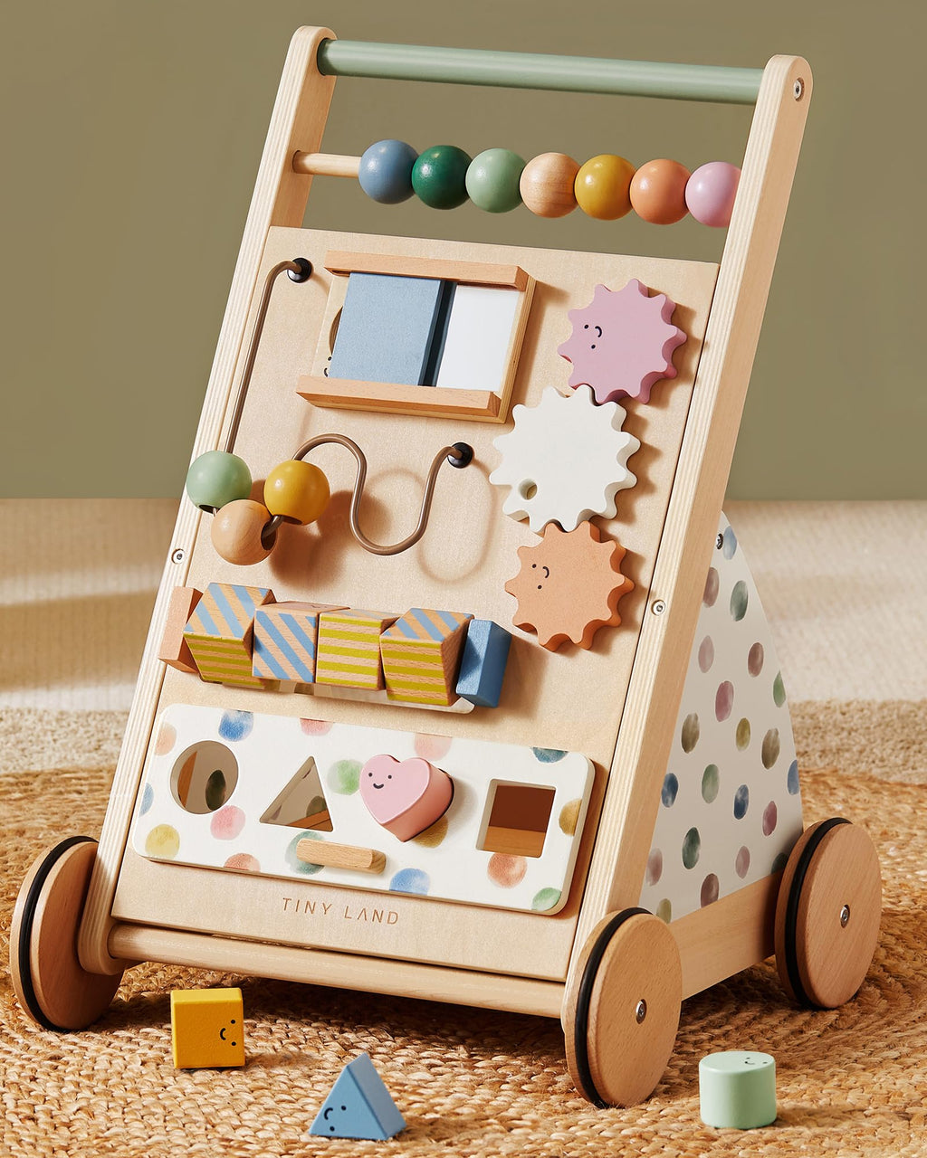 Wooden Baby Walker with Activity Center I928332