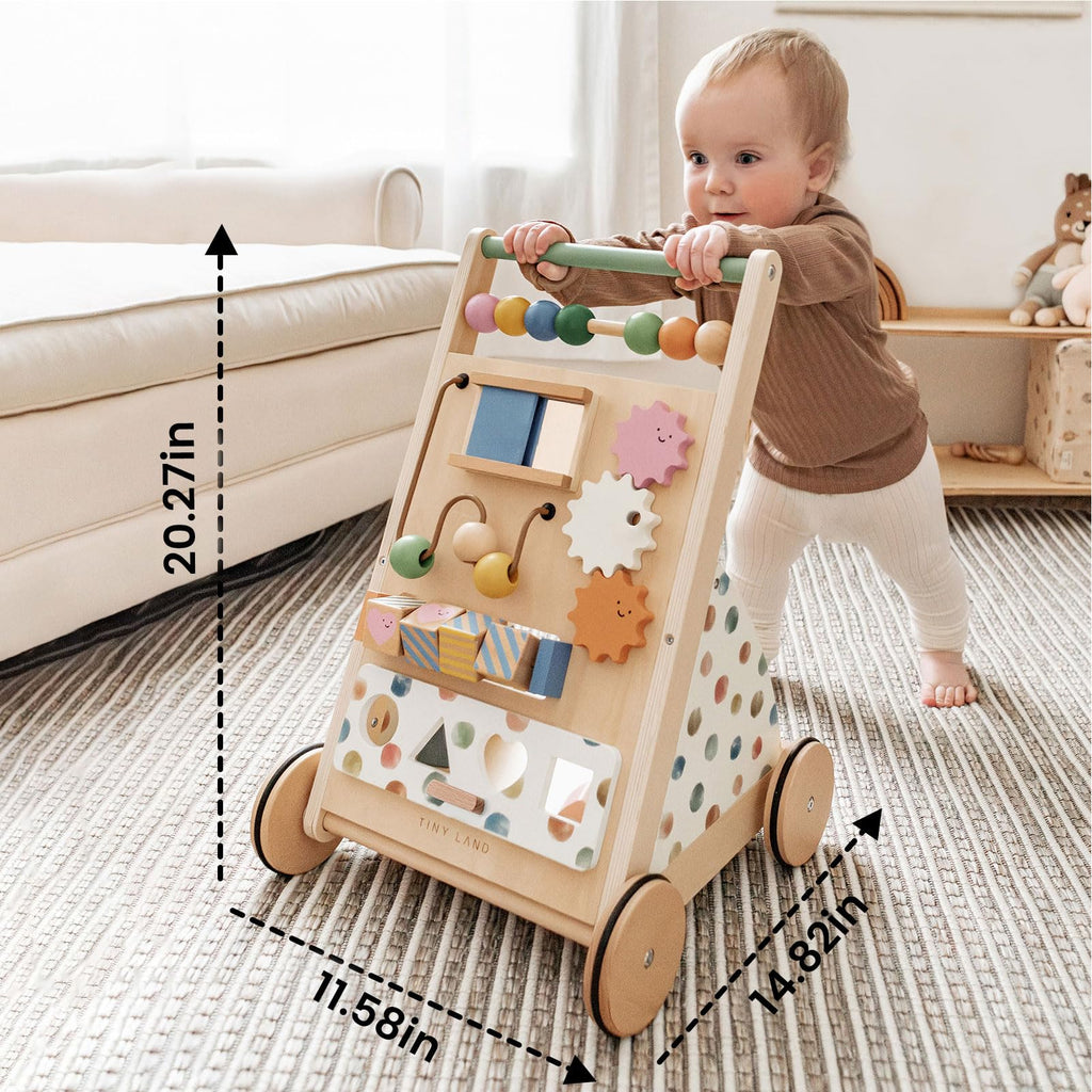 Wooden Baby Walker with Activity Center I928332