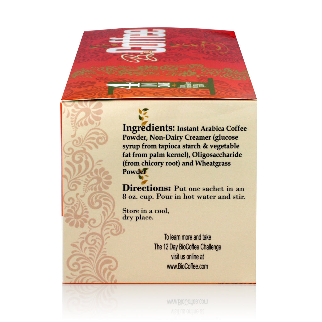 Organic Instant Non-dairy Alkaline Coffee 12 Sachet Box X545313