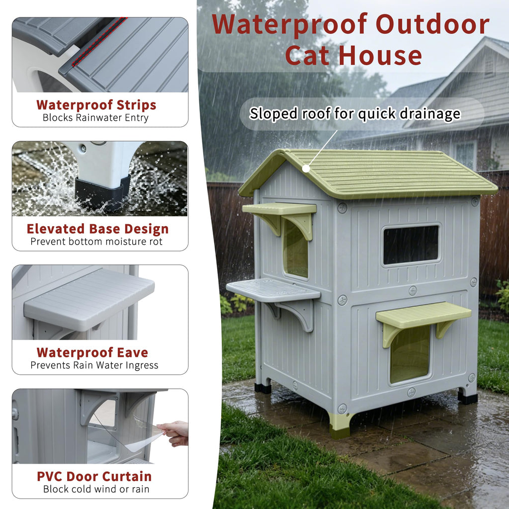 Insulated Outdoor Cat House G72006