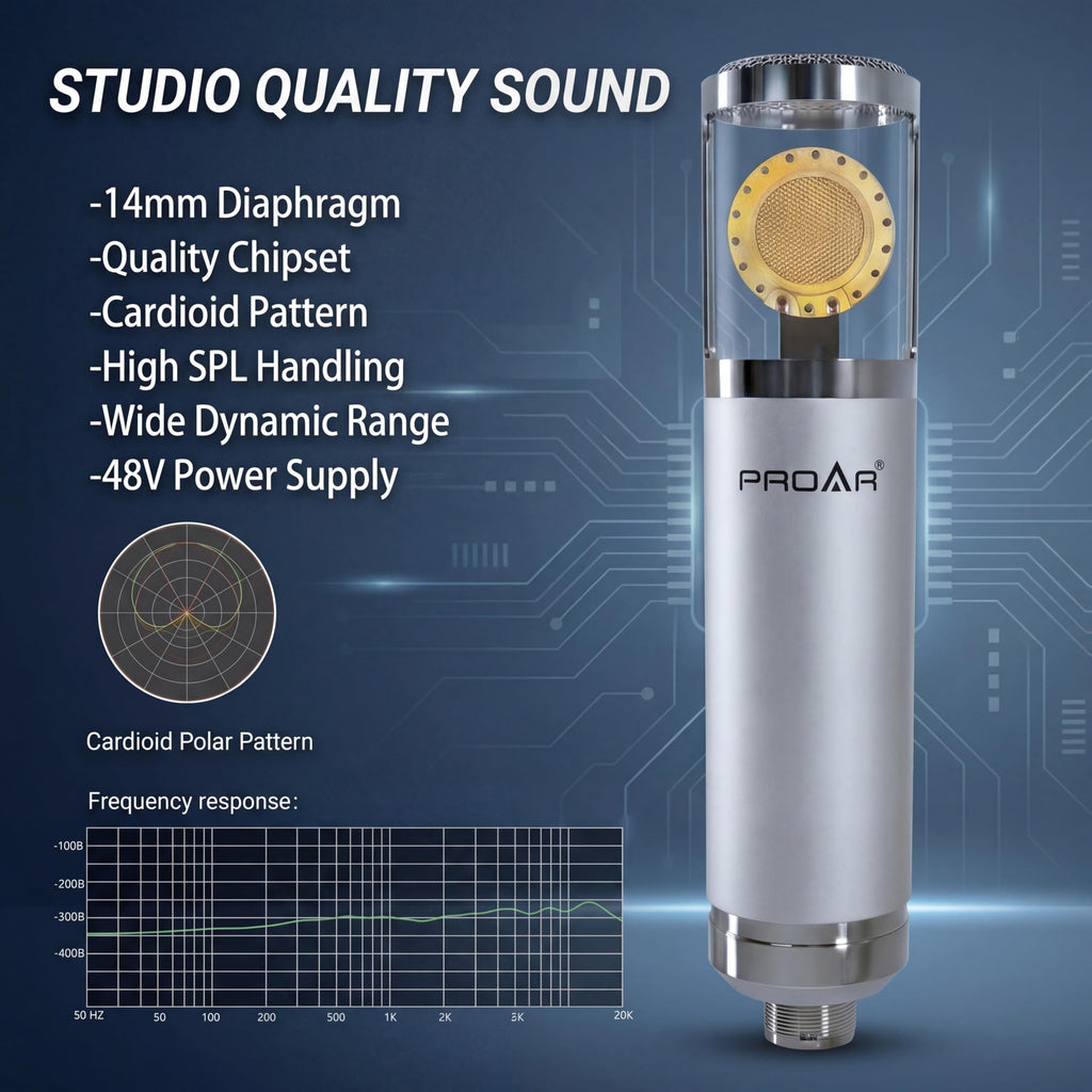 XLR Condenser Microphone with Desktop Stand T21509
